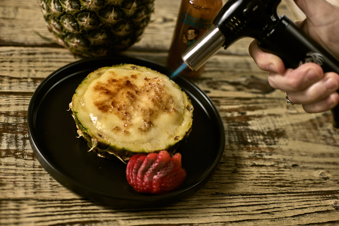 Spicy Pineapple Creme Brulee